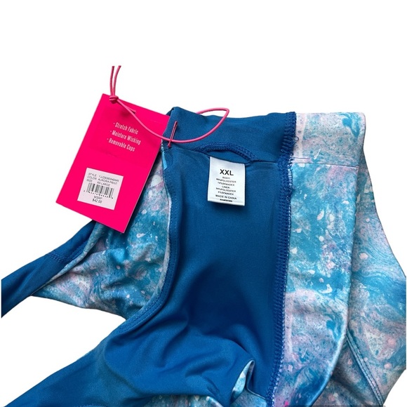 NWT Juicy Couture Sports Bra SZ XXL Aurora Print - Picture 3 of 5